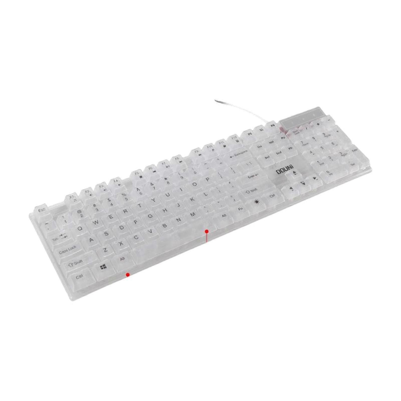 Wired Computer Keyboard RGB Backlight Gaming Keyboard for Home Ideal Gift PC