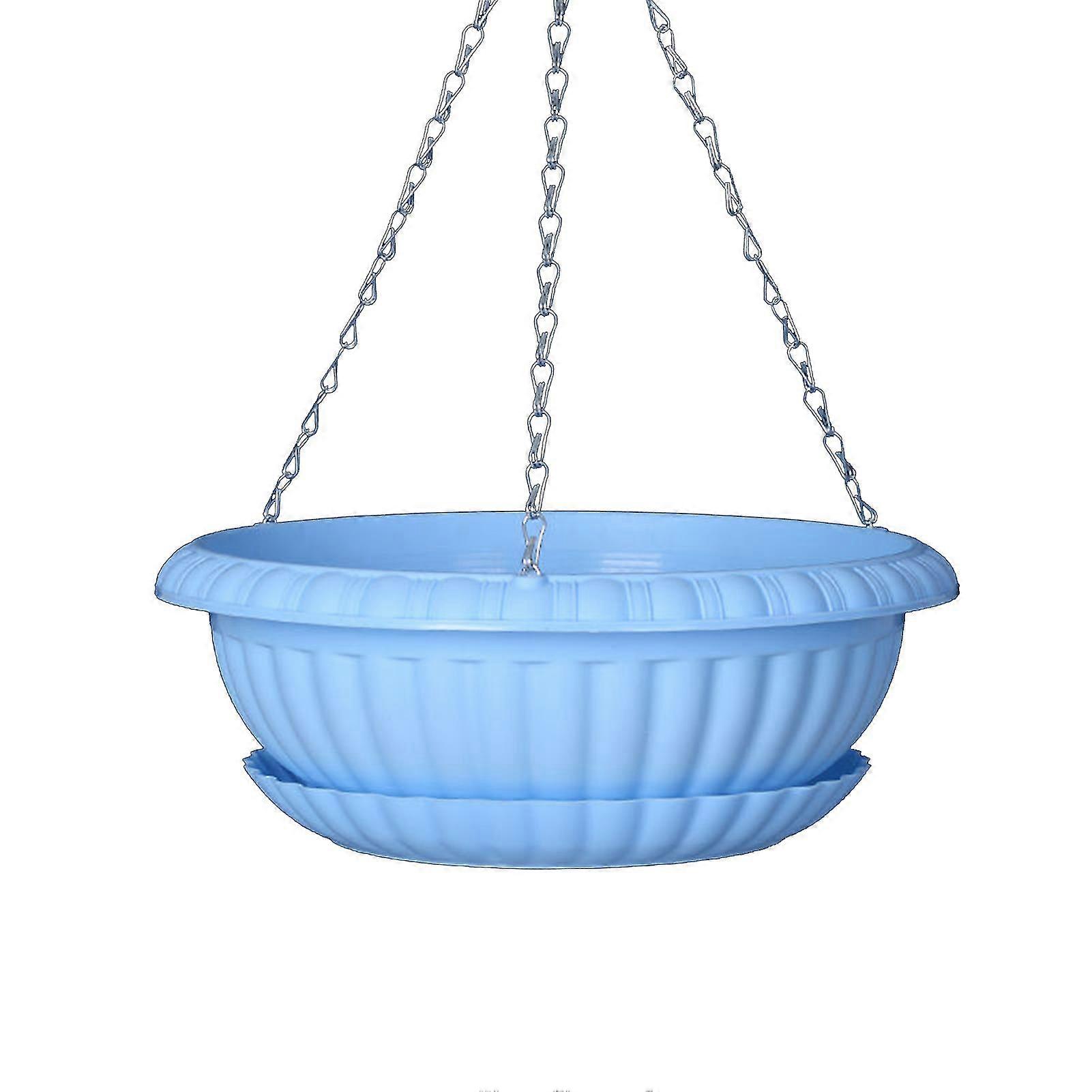 Breathable Hanging Flower Pot Triangular Design Plastic Smooth Surface Plant Pot Patio Decor