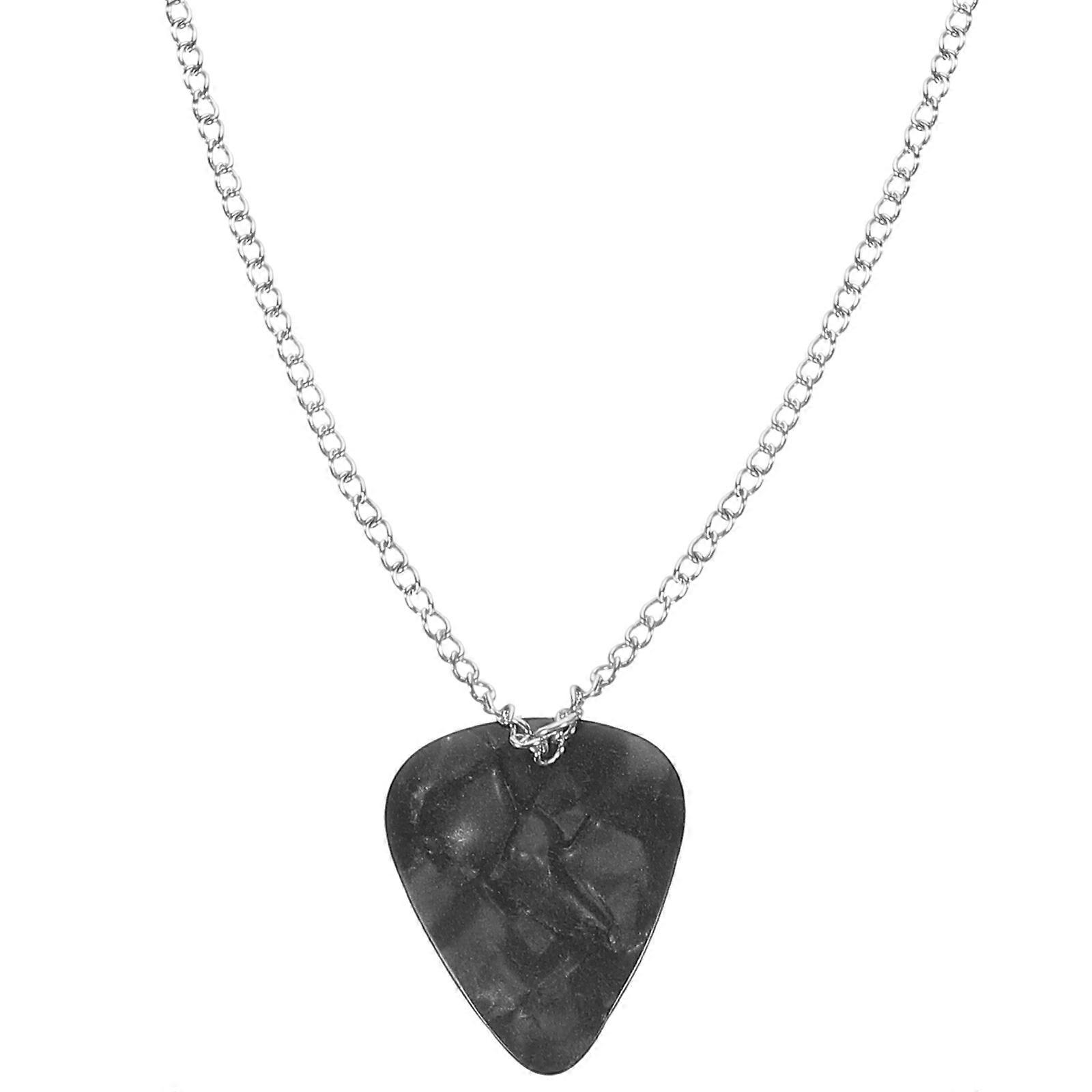 Gitara ze stali nierdzewnej Pick Naszyjnik Bass Pick Naszyjnik Gitara Pick Wisiorek Łańcuch