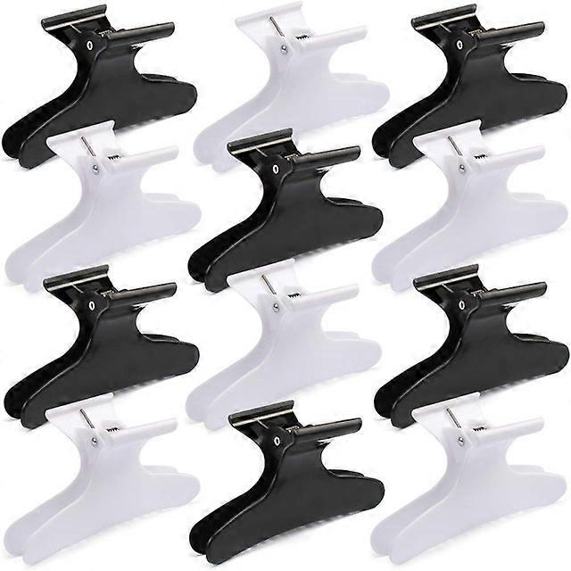 Hair Clips for Styling Sectioning Black Butterfly Hair Clips Clamps Claws Pro Salon Hair Clips for Cutting, Styling, Sectioning, Coloring Hair styling
