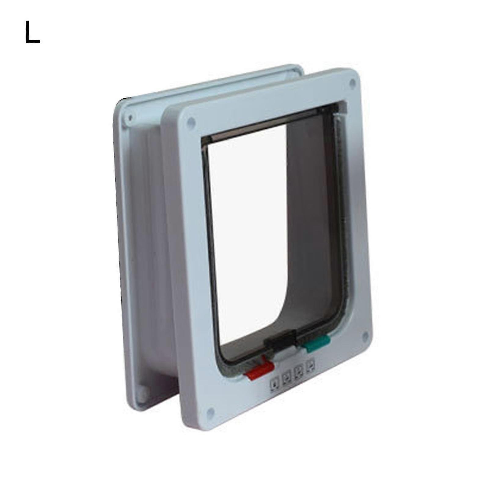 1 Set Dog Flap Door 4 Switch Modes Waterproof Abs Intelligent Dog Cat Flap Door For Home