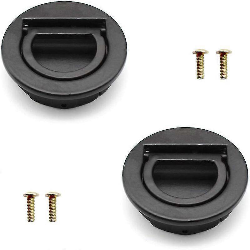 2 Pieces Flush Hatches, Boat Hatch Handle With Installation Kit, Stainless Marine Handle For Drawers, Cabinets, Marine Yachts, Dressing Tables