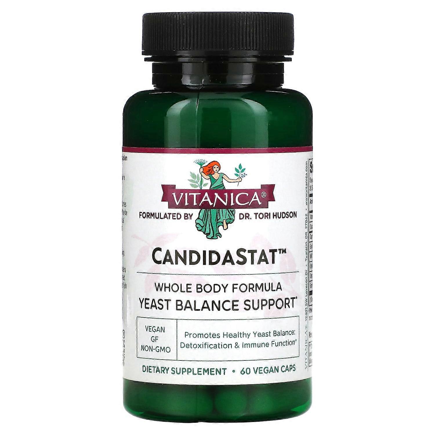 Vitanica, CandidaStat, Yeast Balance Support, 60 Vegan Caps