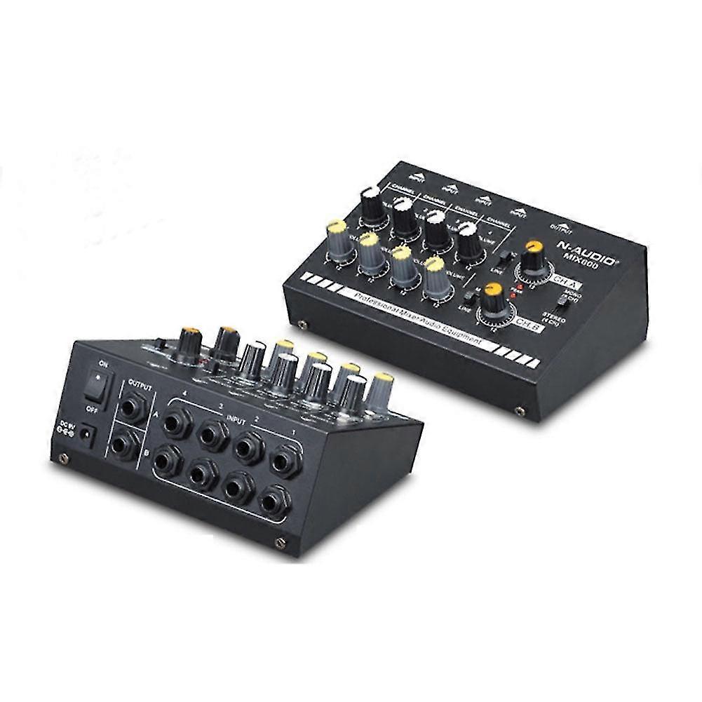 General audio sound mixer audio mixer compact 8-channel mono / stereo audio