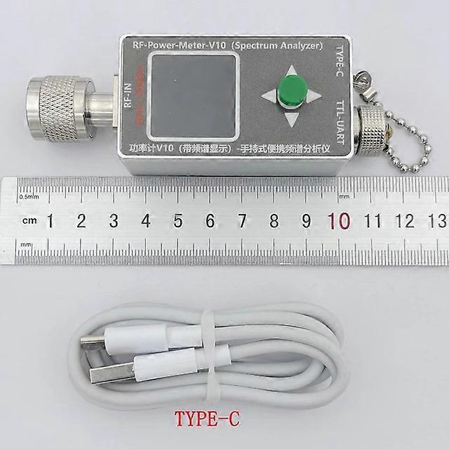 35M~4.4ghz N-type Rf Meter V10 W Spectrum Analyzer Display Type-c Communication -70~+30dbm Attenuator Power Detector Emc
