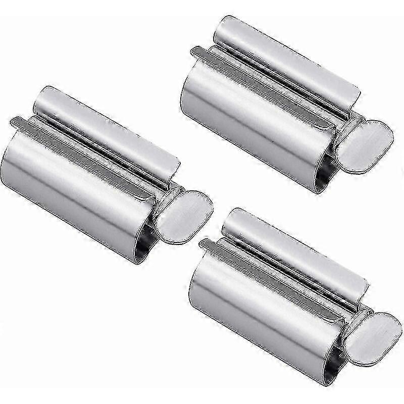 Set Of 3 Tube Squeezer Toothpaste Squeezer Toothpaste Seat Holder Rotating Holder Toothpaste - PR