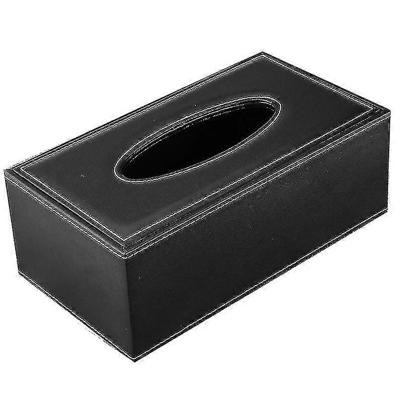 Black cardboard leather rectangular box 25*14*9.5cm