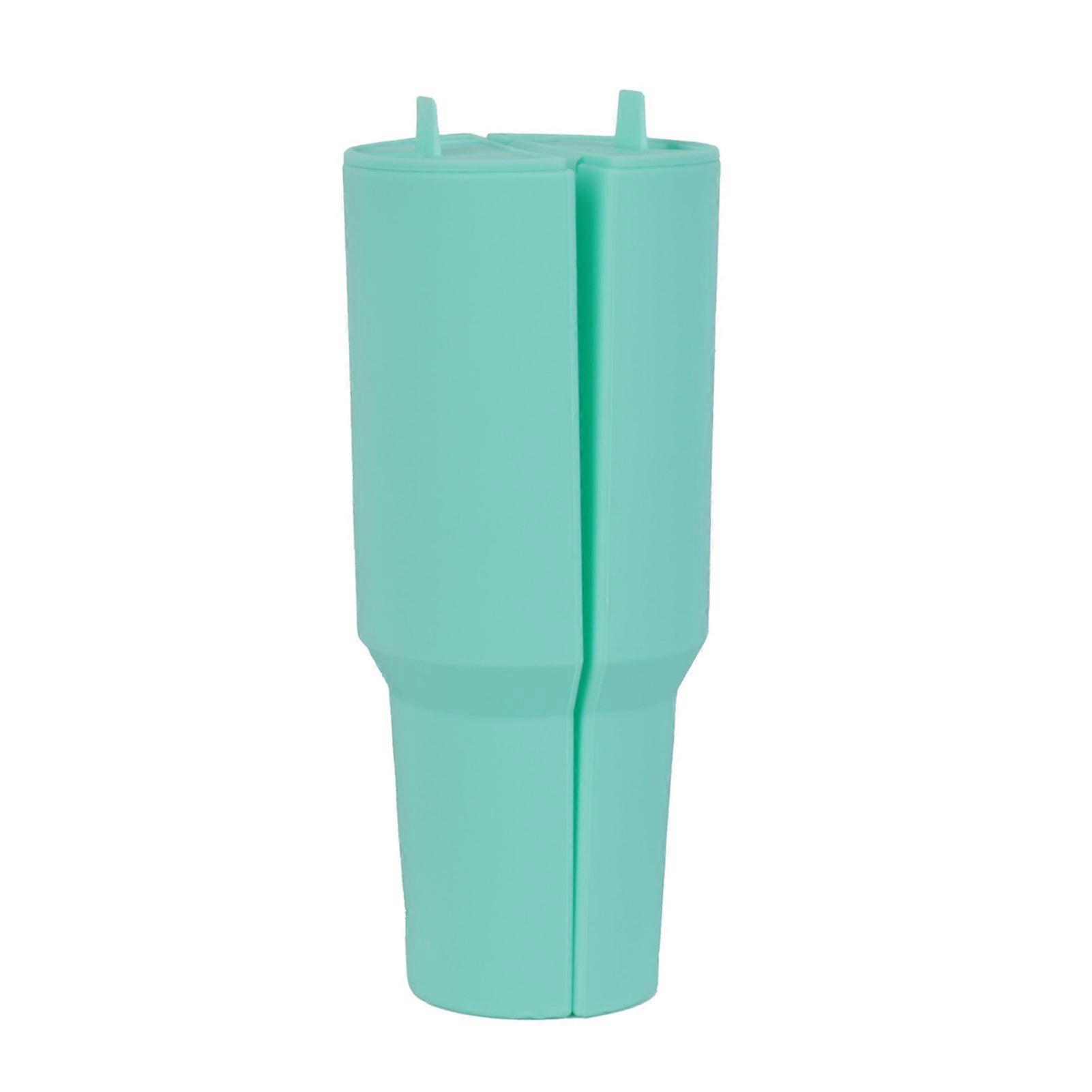Silicone Cup Liner Detachable Design Two Drinks in One Cup Leak-Proof Seal Creative Drinking Cup Liner for Camping Hiking Travel Office