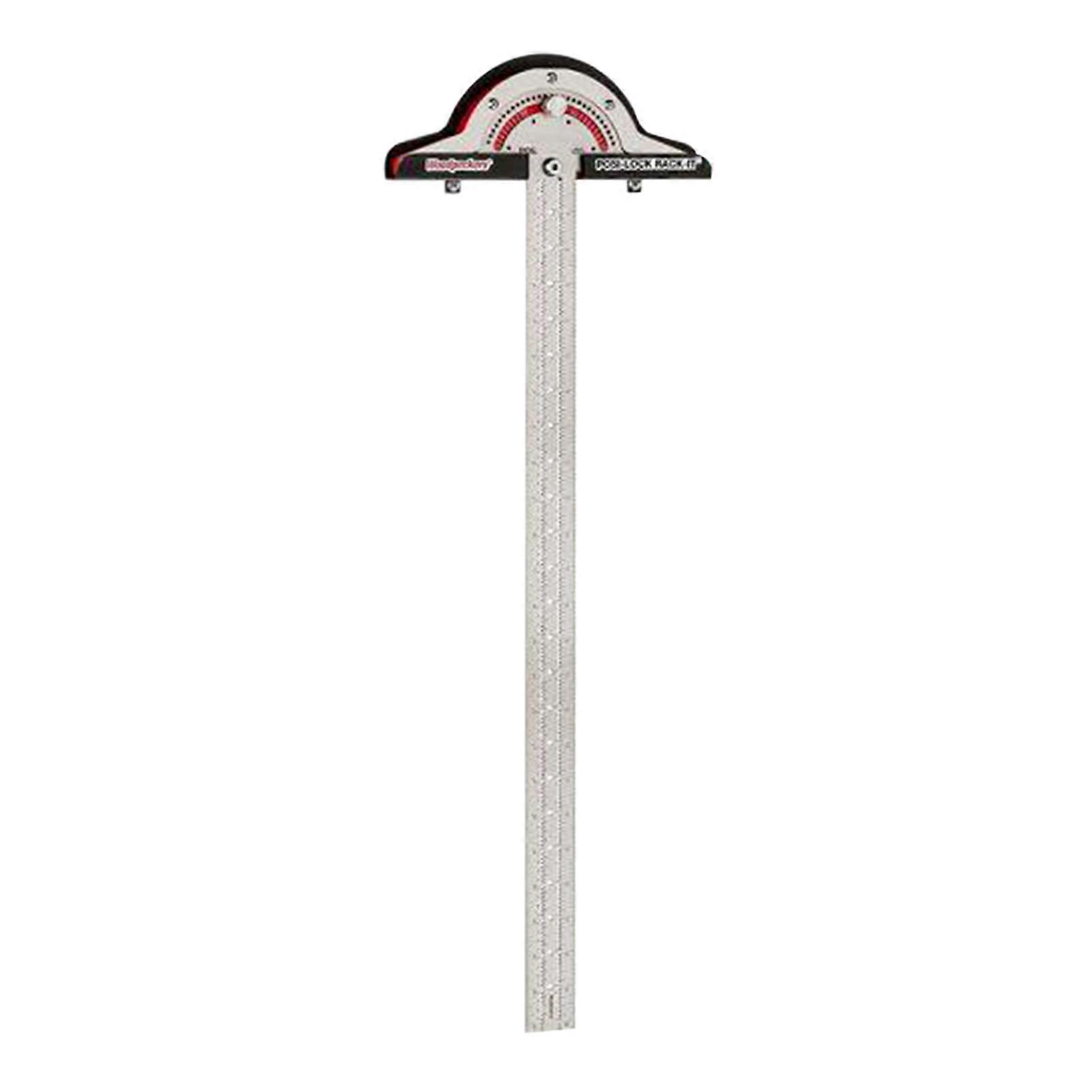 15Inches T-Type Woodworkers E-dge Rule Angle Protractor Angle Measurement Carpentry Tools Portable