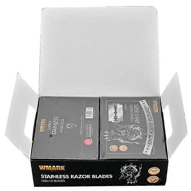 סכין גילוח דו צדדי נירוסטה גברים מכונת גילוח ידנית