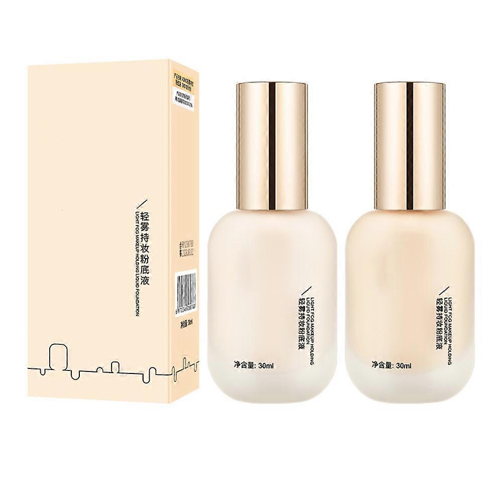 Light Mist Holding Liquid-Foundation Long Lasting Brighthening Concealer for Women Girls
