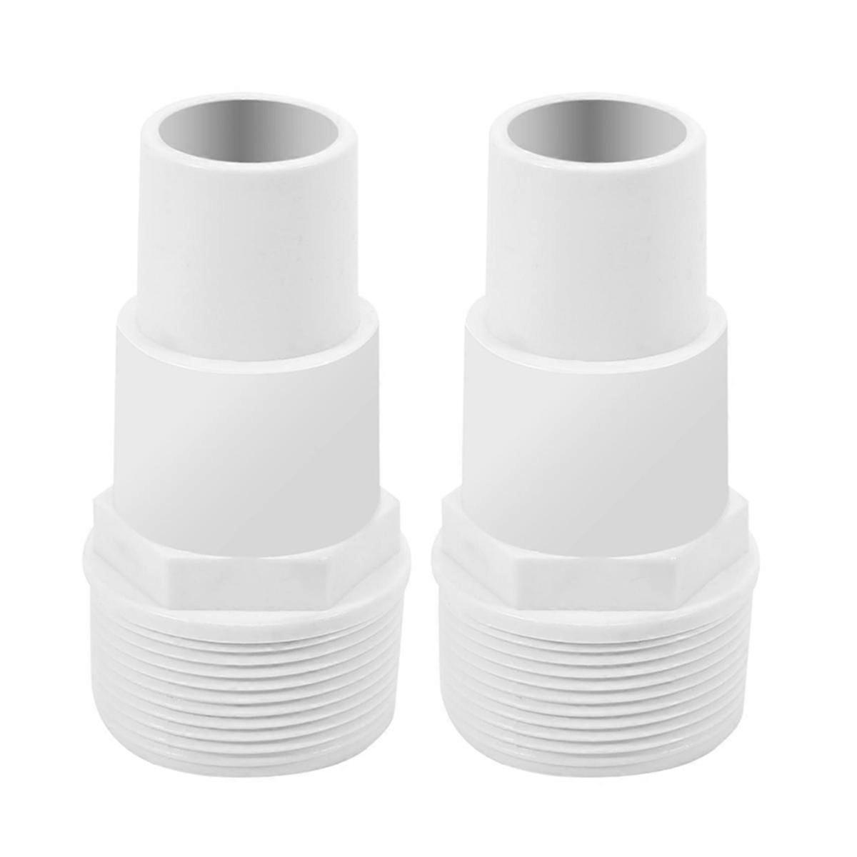 2pcs Pool Hose Adapter, 1.25in to 1.5in Pool Hose Connector Replacement for Swimming Pool Parts and