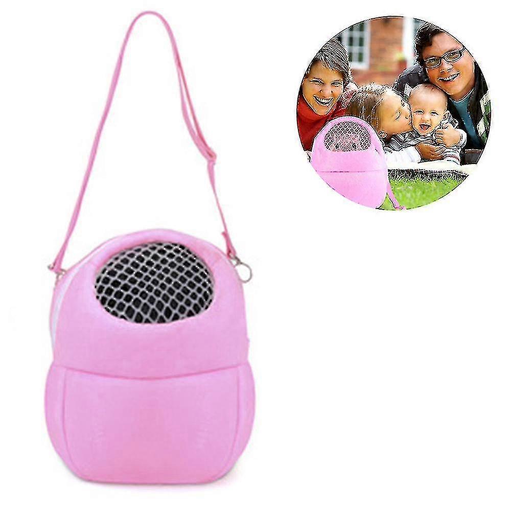 Handbag, Breathable, With Shoulder Straps, Suitable For Small Pets, Pink