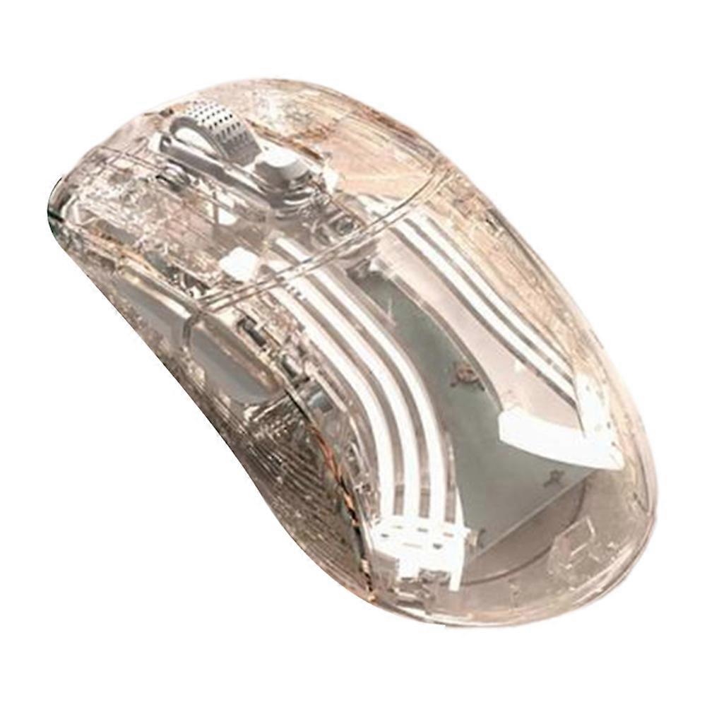 Ratón inalámbrico / con cable transparente de moda Ratón pequeño y silencioso multifuncional para la oficina del dormitorio en casa