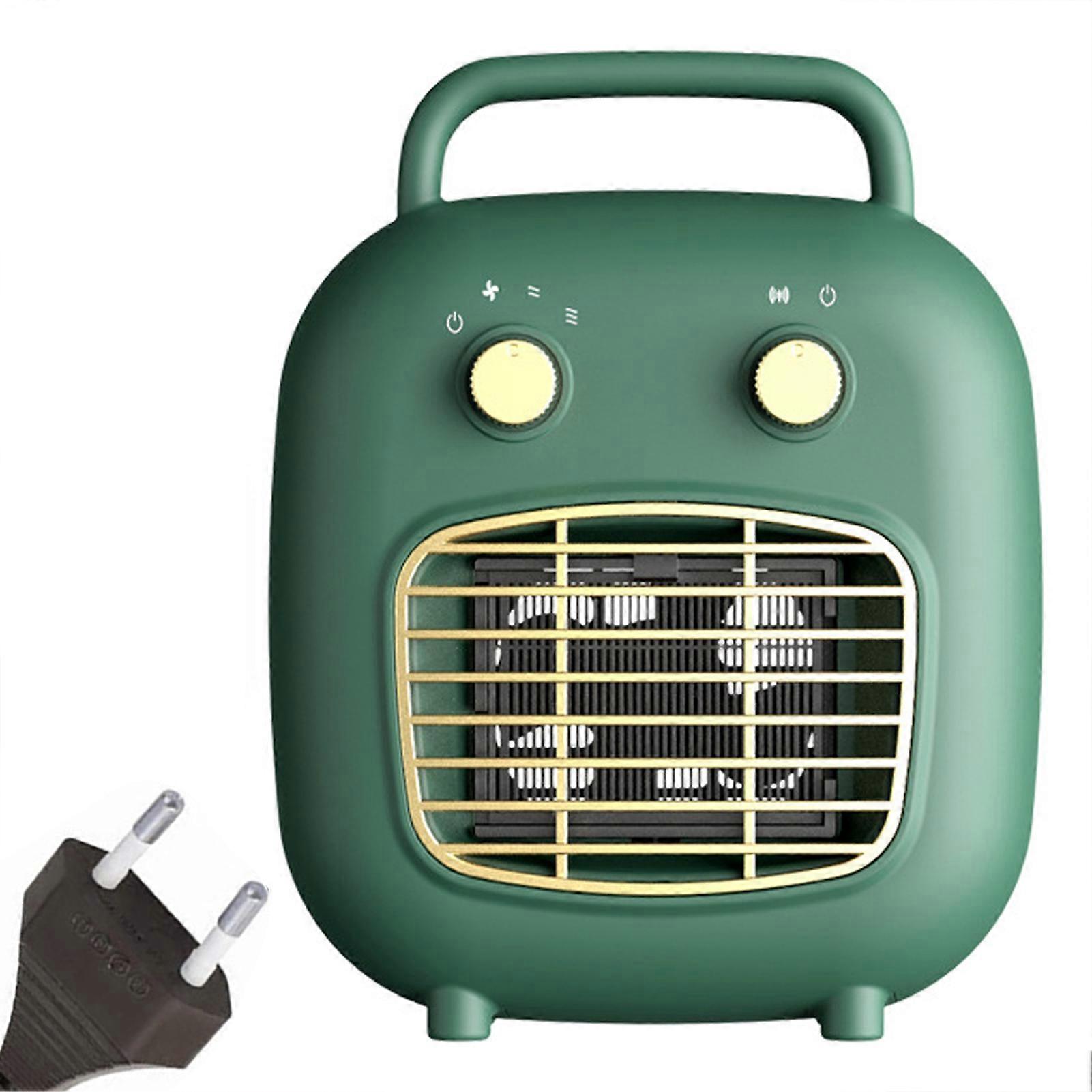 Plug-in Cartoon Mini Heaters 3 Gear Adjustment Heating Fan Temperature Control Protection Space Warmer