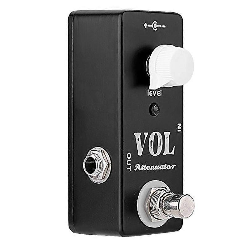 VOL Attenuator Mini Pedal Electric Guitar Effect Pedal with True Bypass Full Metal Guitar Accessor