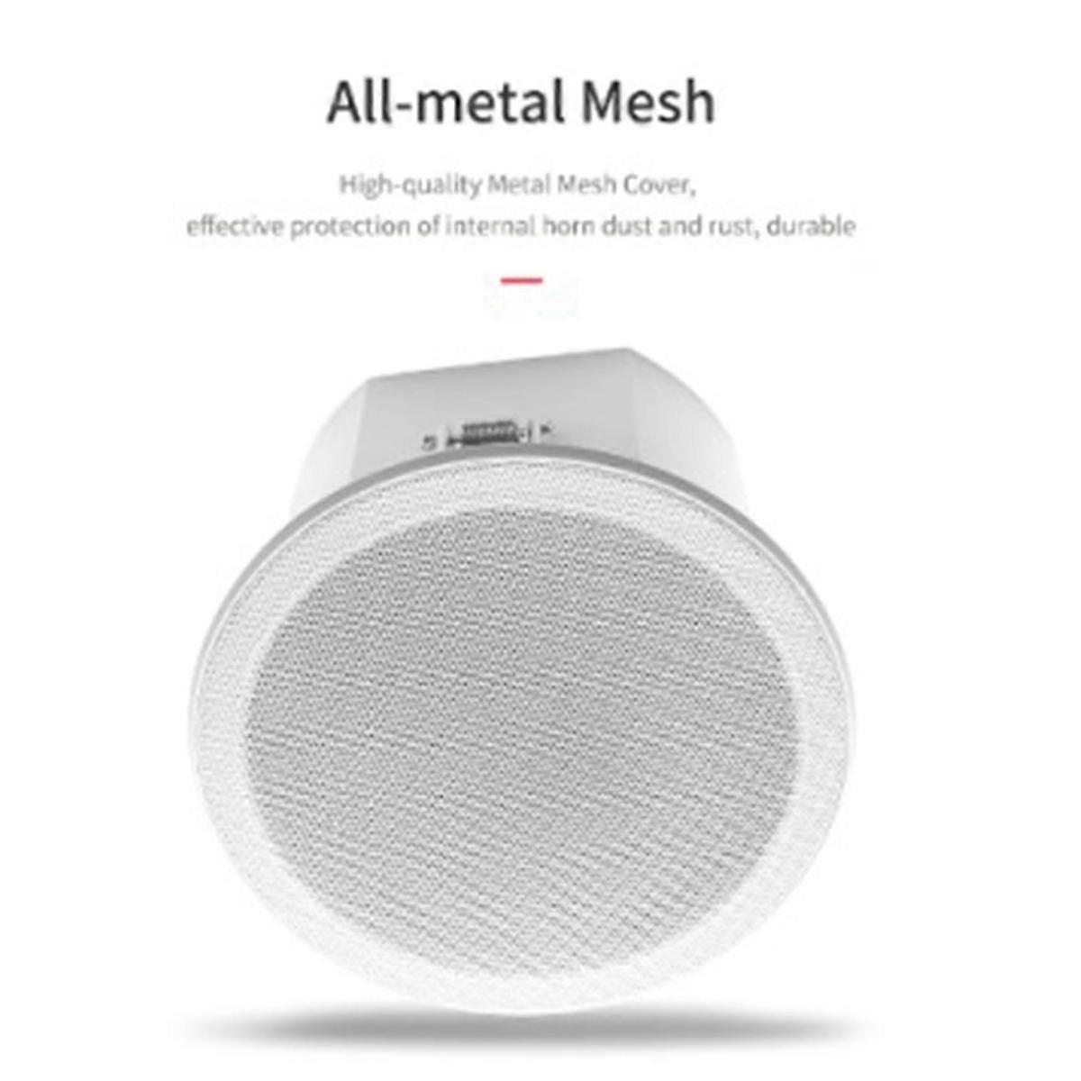 Built-In Amplifier Full Range Bluetoothback Cover Home Theater Background Music Ceiling Speaker(D)