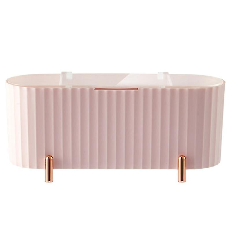 Practical Cosmetic Storage Box Durable Design W/ Transparent Lids For Bathroom