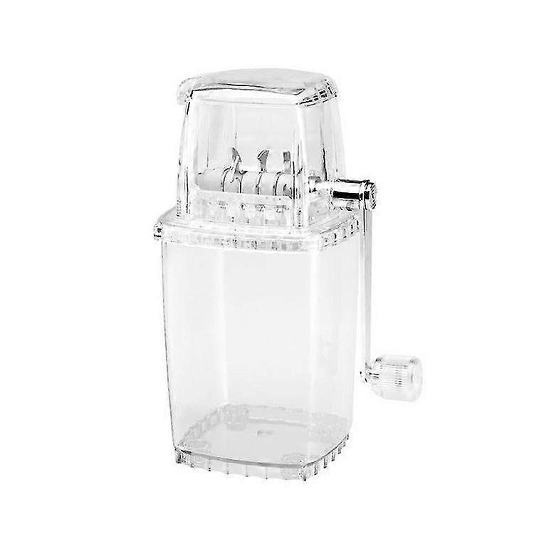 Wabjtam Ice Crusher Manual Rotary Ice Crusher Home 1.25l Chrome Plated (transparent)