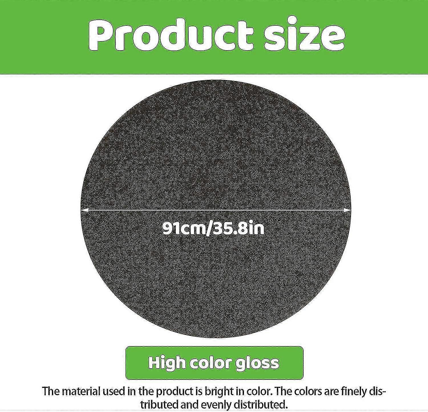 Round Fire Pit Mat For Decking,bbq Grill Splatter Mat, Fireproof Mat Heat