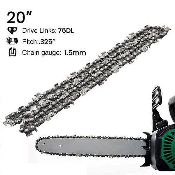 2/1PCS 20inch 76 Drive Links Chainsaw Saw Chain Parts Tool Chainsaw Blade