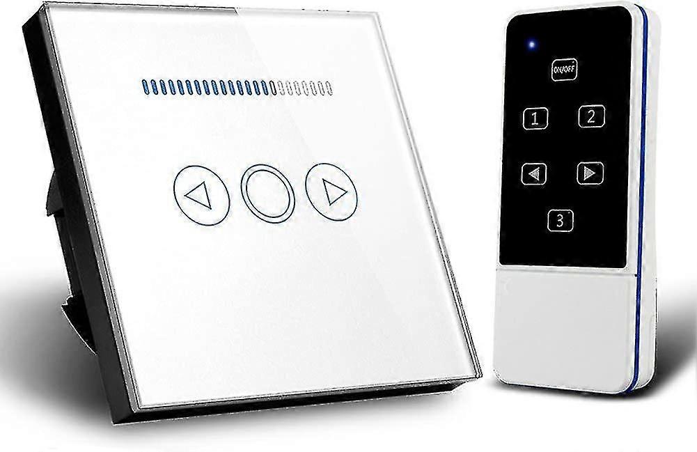Touch-Dimmerschalter mit Kristallglas-Fernbedienung - Smart SwitchSmart Switch Drahtlose Fernbedienung Touch Dimming LED-Lichtschalter Gehärtetes Glas