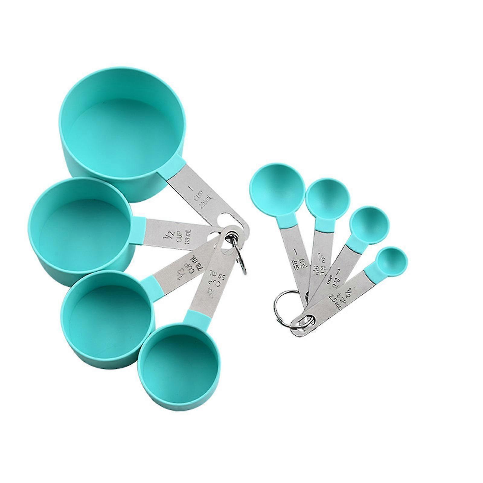 Handle Measuring Cup Eight Piece Set Plastic Measuring Cup Measuring Spoon