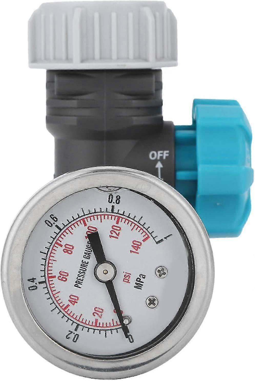 G3/4in Adjustable Water Pressure Regulator With Pressure Gauge Greenhouse Garden Irrigation Controller Adjustable Water Pressure Reducer Le