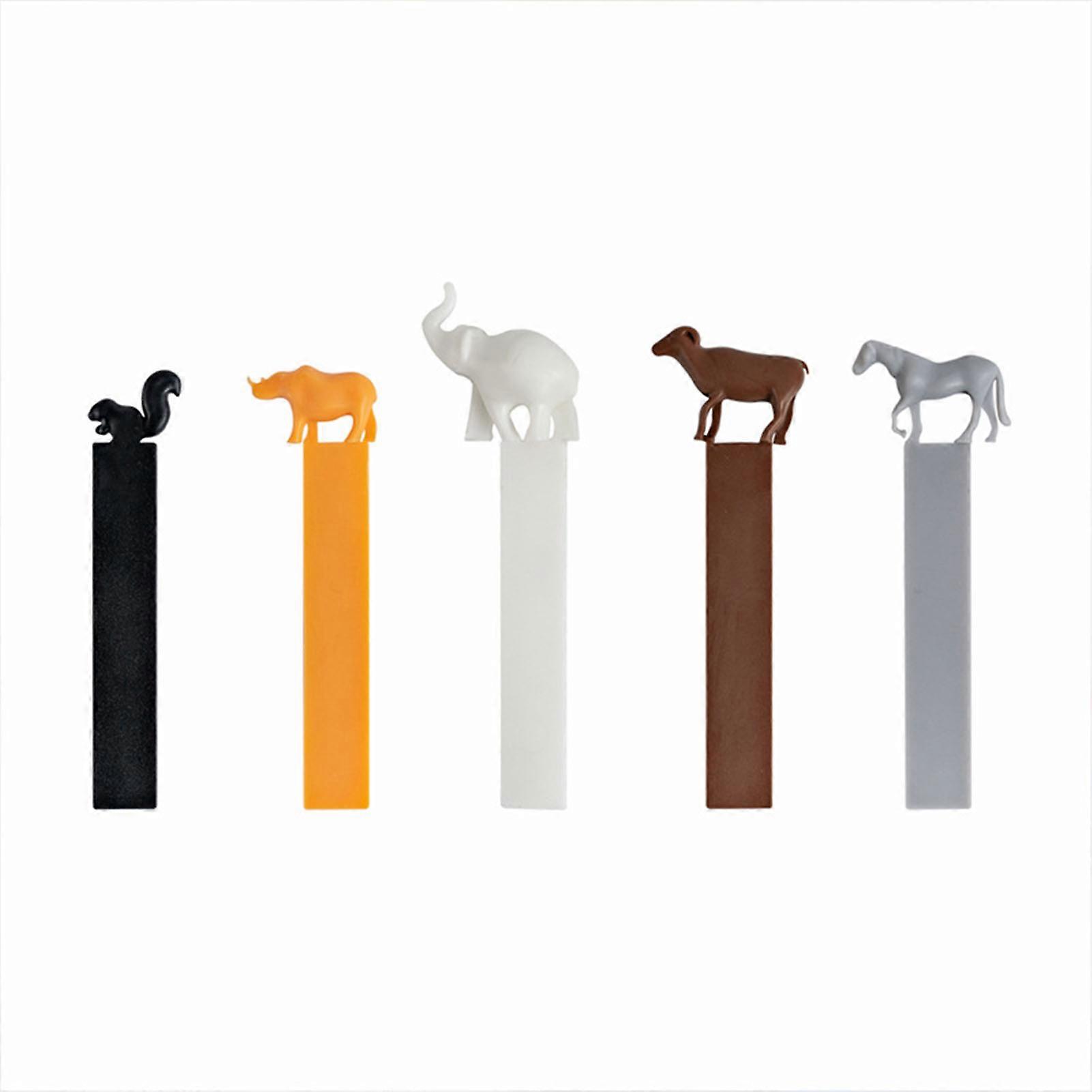 Creative 3D Bookmarks Cute Vibrant Animal Design Waterproof Location Finding Classification Bookmarks