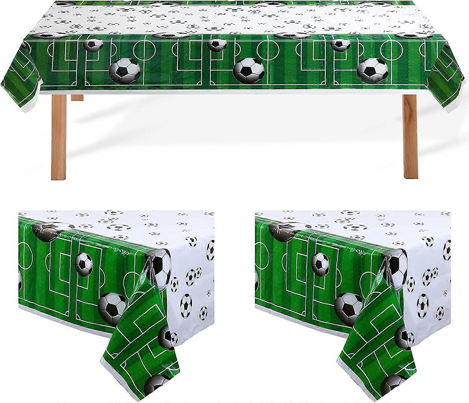 3 Pack Soccer Table Covers, Soccer Pattern Table Cloth