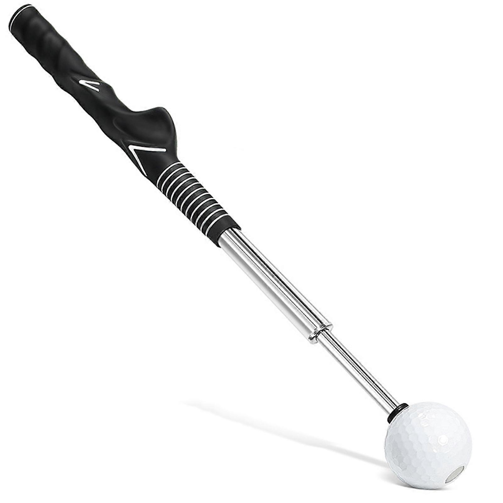 Retractable Golfs Swing Practice Assistant Stick Professional Golfs Swing Grip Trainers for Chipping Putting Training