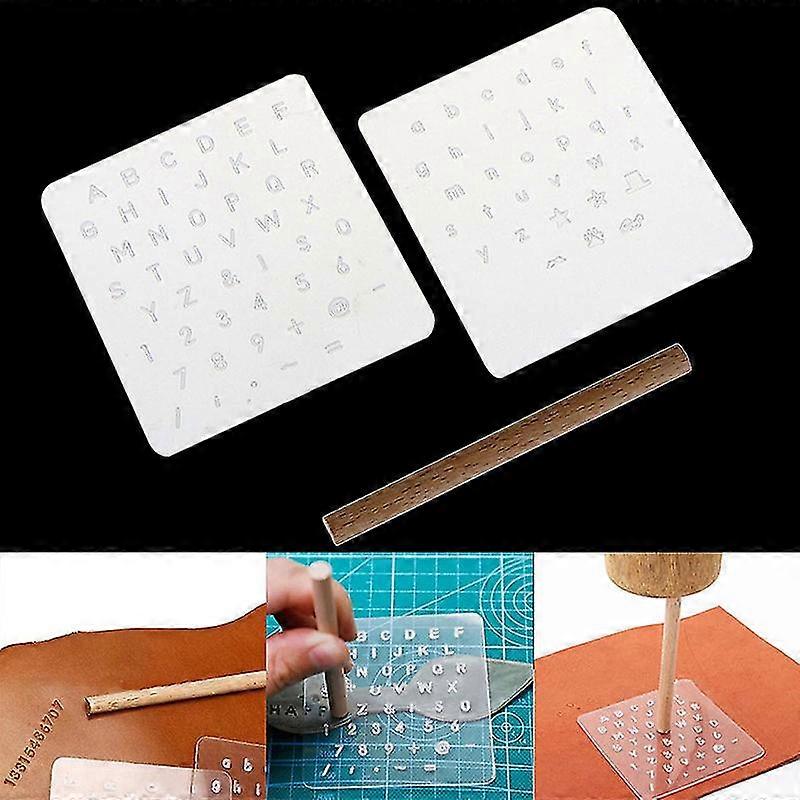 Durable 3pcs Diy Leather Craft Tool Capital Lowercase Stamping Set Punch Kit