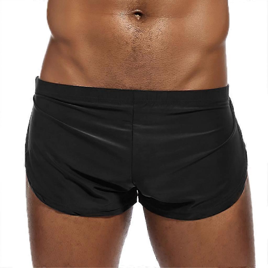 Mens Solid Short Breathable Ice Silk Underpants Pants Pouch Boxer Underwear
