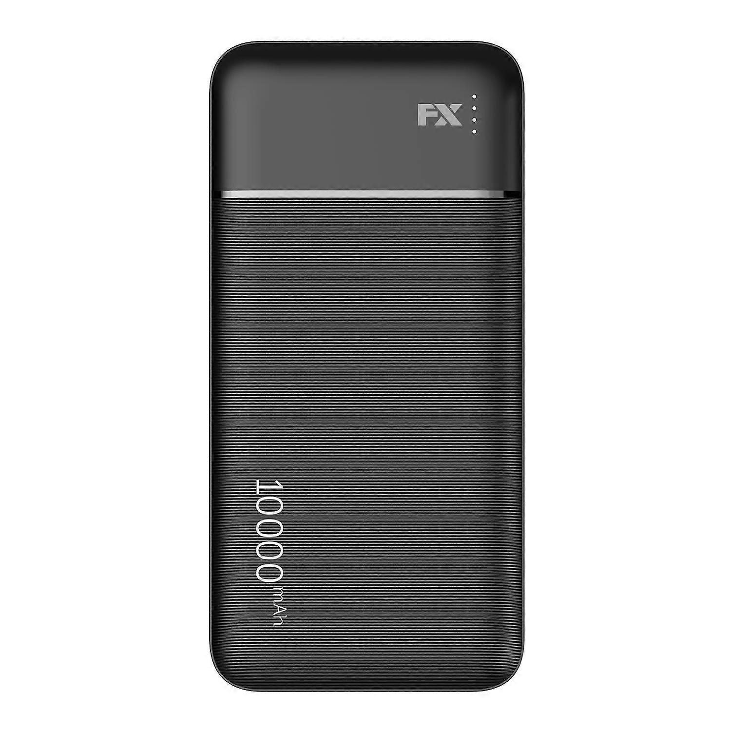 FX 10,000 mAh Powerbank with Type-C 3A Output, Black