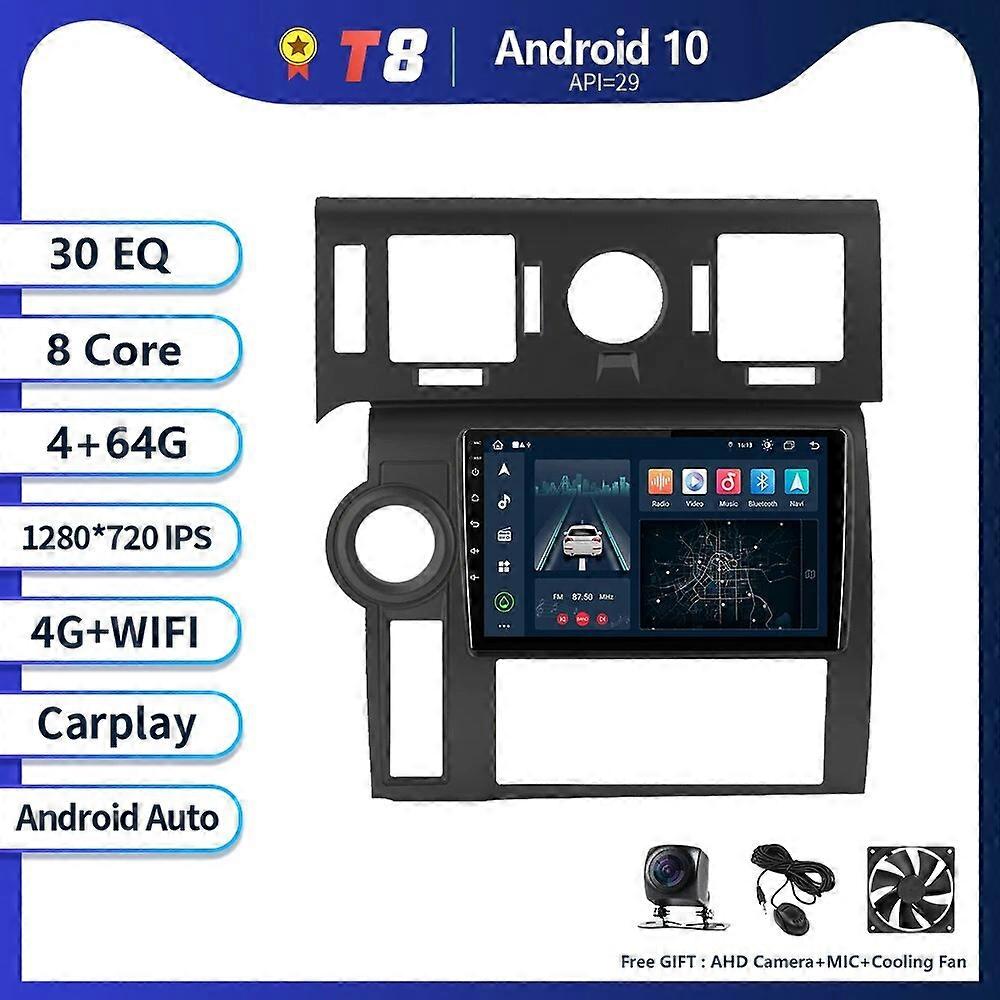T8 8G 256G Pour Hummer H2 E85 2007 - 2009 Autoradio Multimédia Lecteur Vidéo Navigation GPS Android Auto Carplay No 2 Din DVD