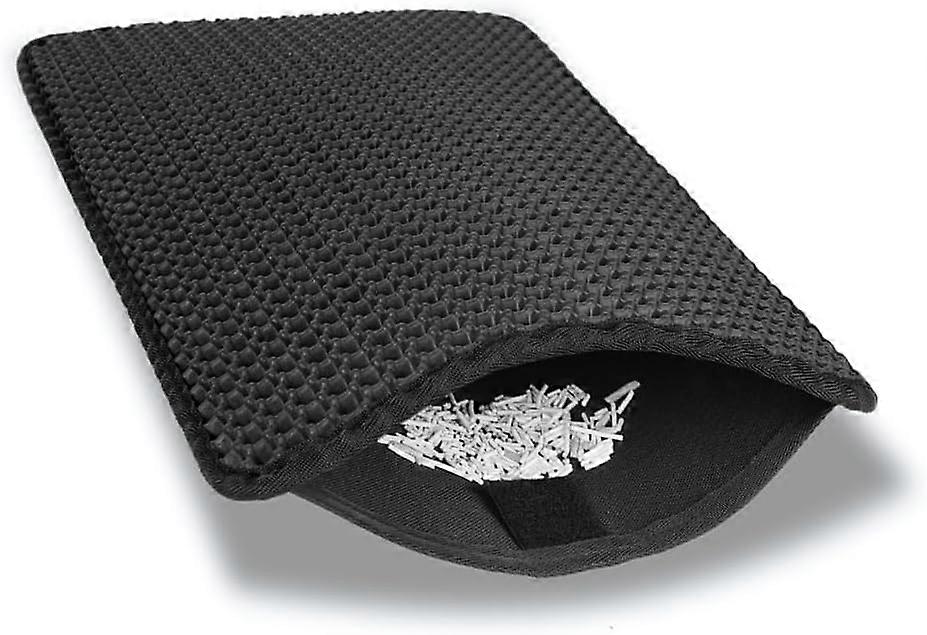 45 x 30 cm Cat Litter Mat, Non-slip Cat Litter Trapping Mat, Waterproof Double Layer Honeycomb Design Litter Box Mat,  Washable EVA Material