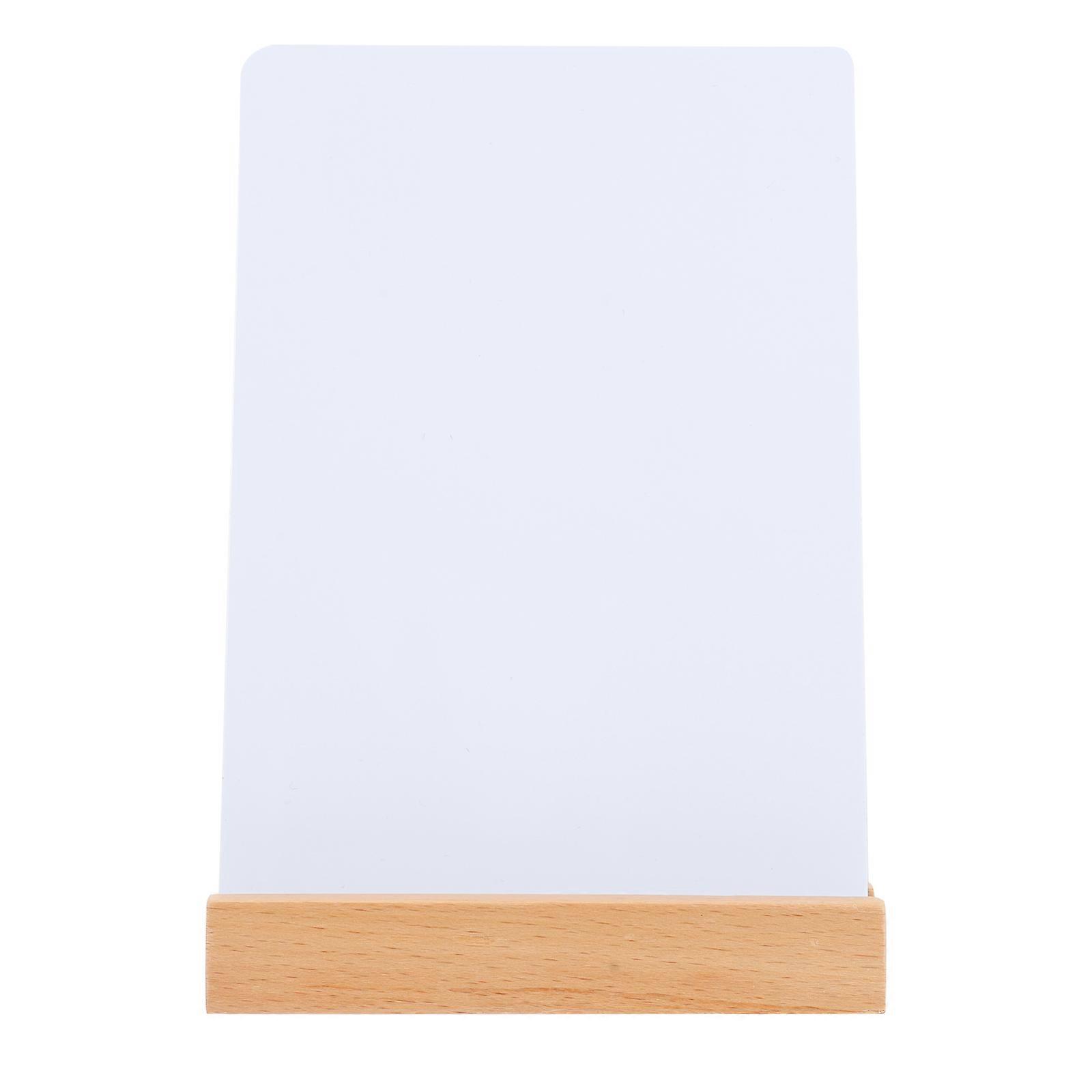 Reusable Chalk Board Small Chalkboard Sign Message Board Sign with Base (A6 Size)