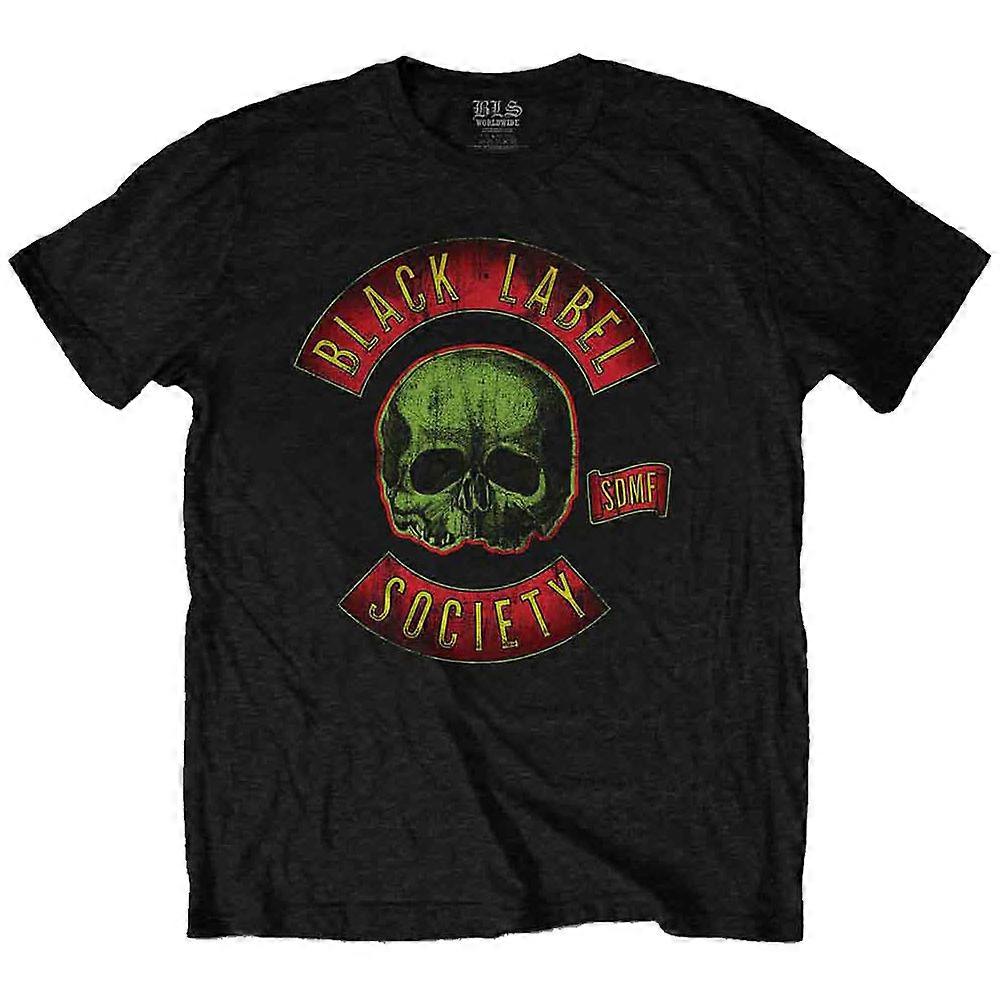 Black Label Society 骷髅标志 T 恤
