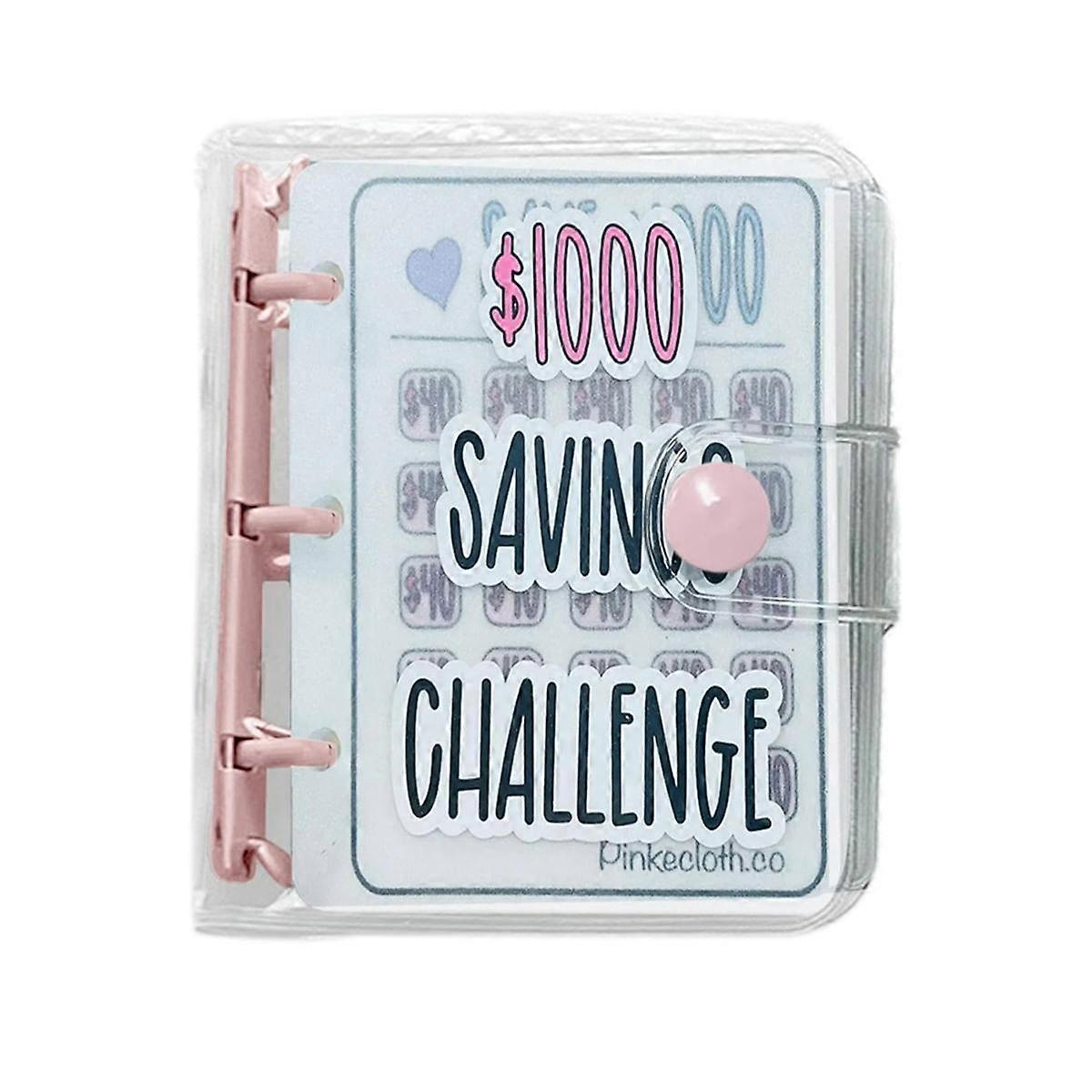 1000 Savings Challenge Binder, Money Saving Binder, Savings Challenges Book with Envelopes, Envelope Savings Challenge
