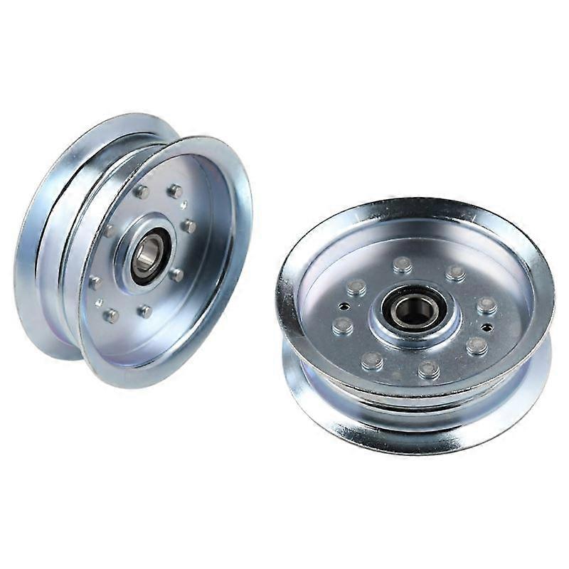 2Pcs Flat Idler Pulley GY20629 Compatible with MTD Cub Cadet Troy Bilt XT1-LT42 XT1-LT46 XT2-LX46 for John Deere D100 D105 D110