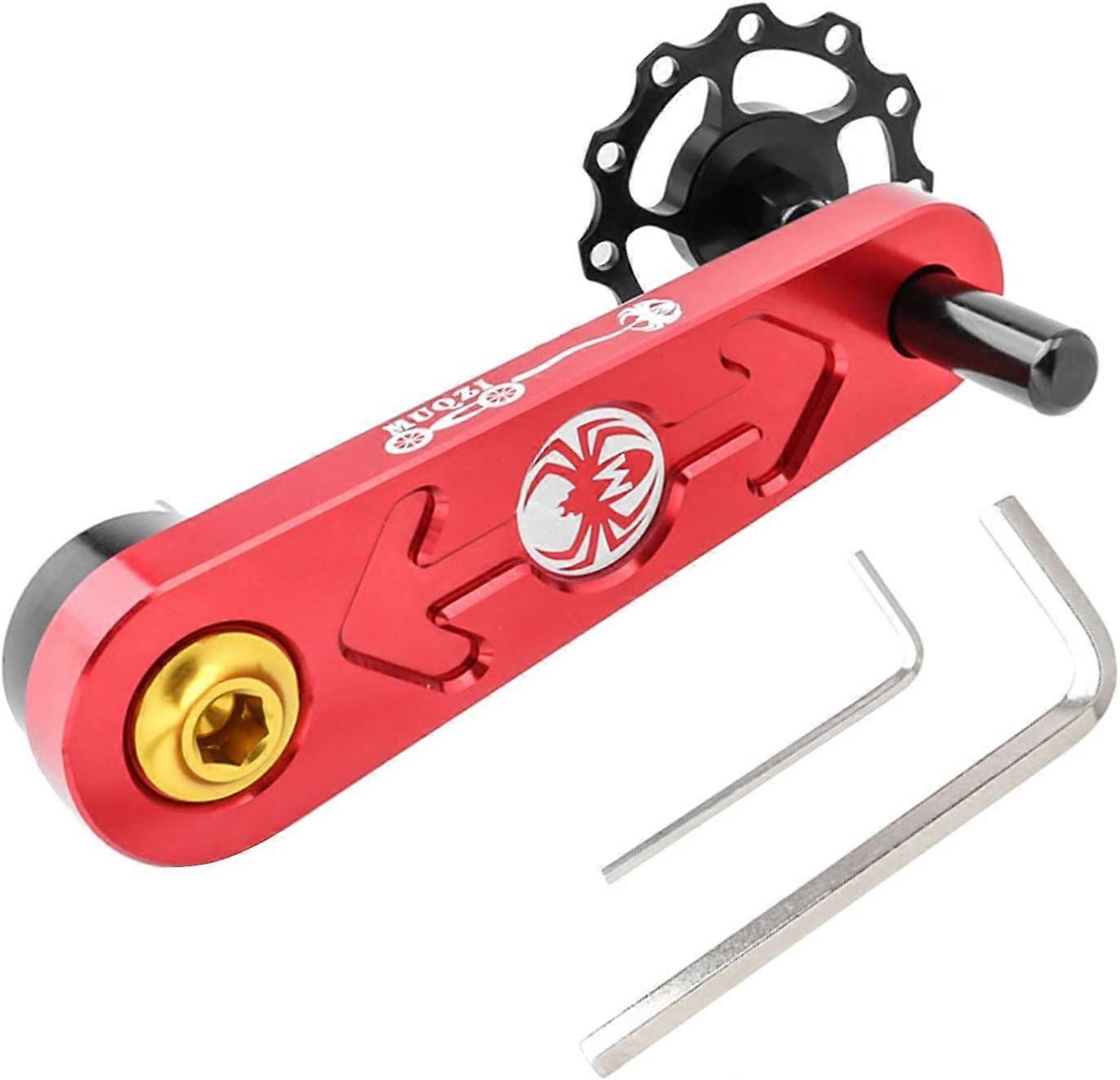 Colcolo Bike Chain Tensioner Adjuster Single Speed Bicycle Chain Tensioner Lightweight Bicycle Guide Wheel Single Speed Rear Derailleur Chain Tensione