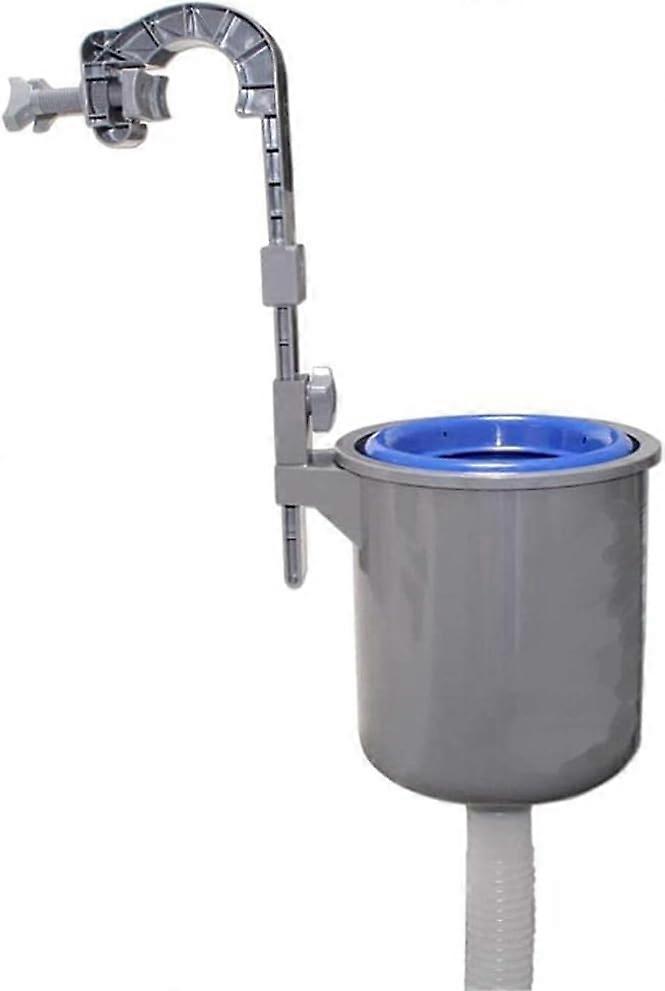 Pool Skimmer, Wall Mounted Skimmer Automatic Skimmer Wall Mounted Pool Surface Filter with Adjustable Bracket