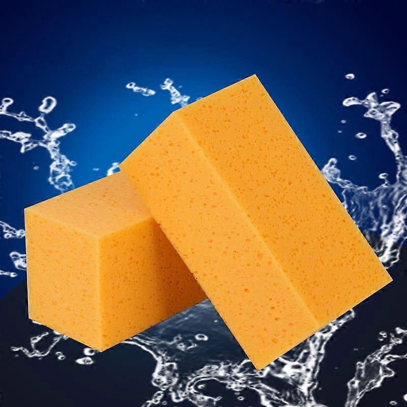 Set of 2 giant sponges for car cleaning21x11x9cm
