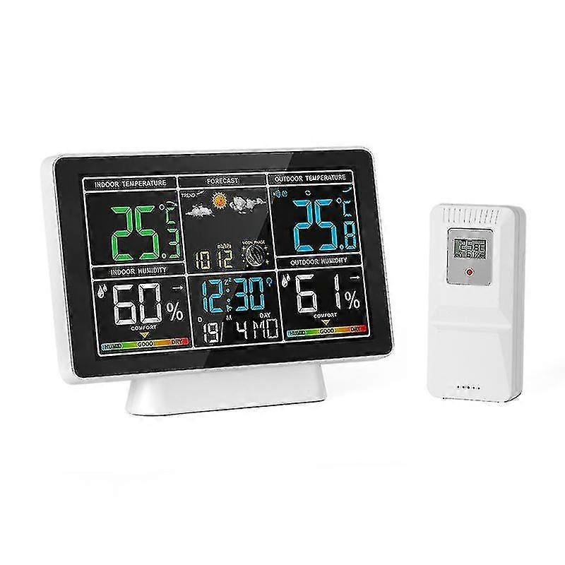Stazioni meteorologiche Wireless Indoor Outdoor Thermometer Temperatura Umidità Monitor con 7.5 