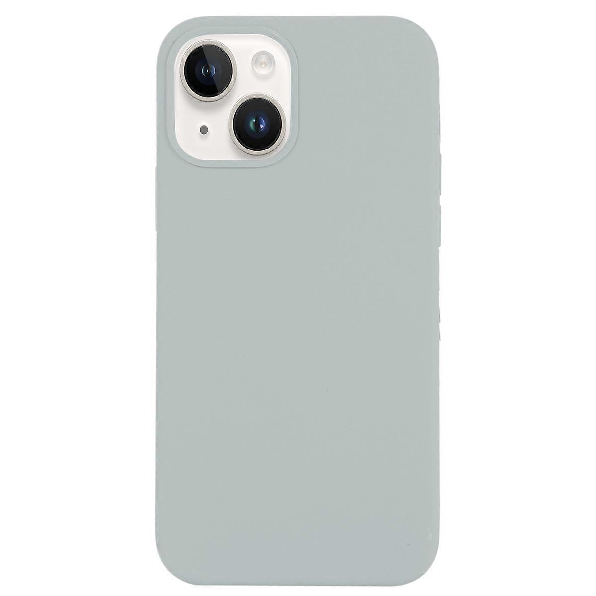 For iPhone 14 Plus Solid Silicone Phone Case