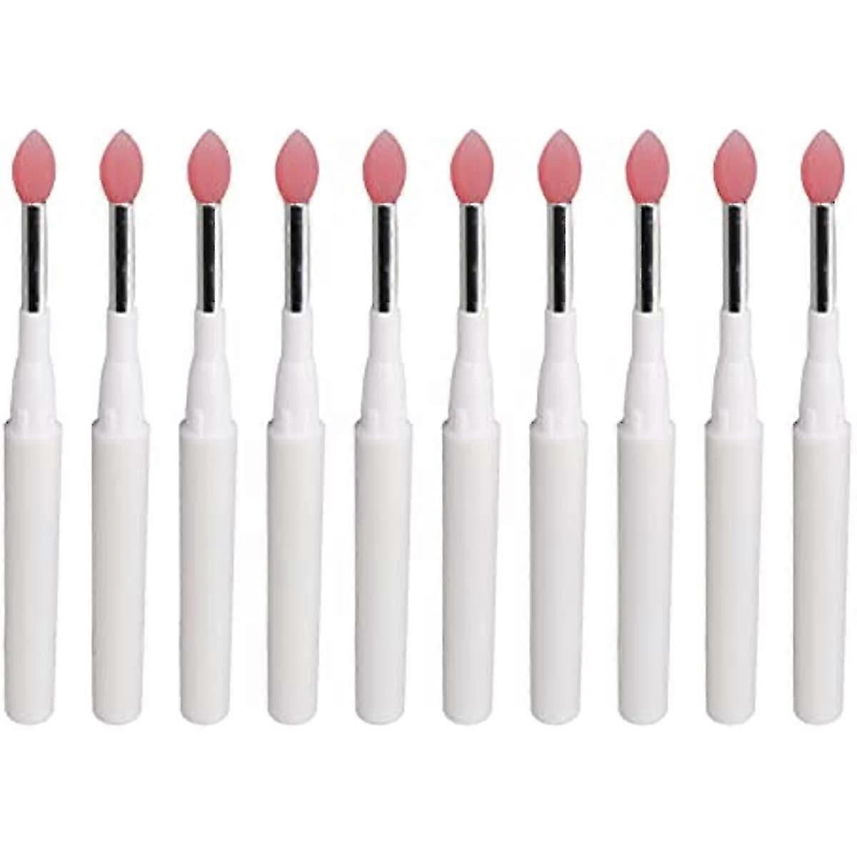 10pcs Lip Bru Silic Lip Brush Make Up Wands Applicator Soft Reusable D Purpose Bru With