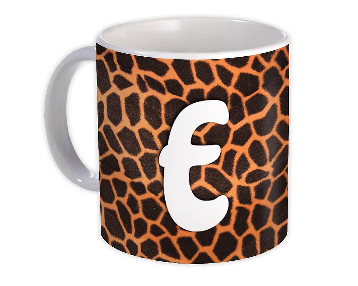 Geschenkmok: Monogram Letter E Animals