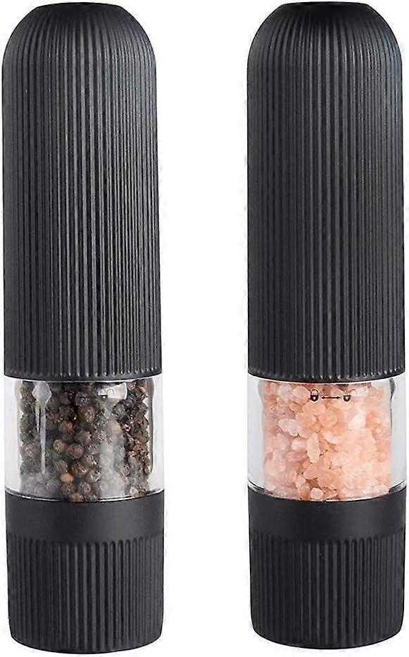 Adjustable Coarseness Electric Salt and Pepper Grinder Set