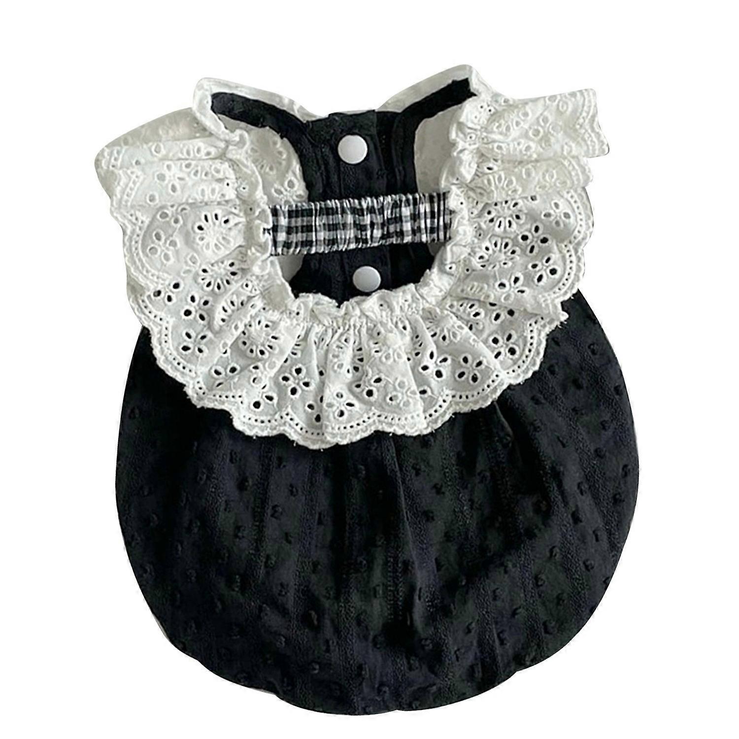 Puppy Summer Vest Breathable Soft Comfortable Small Puppy Clothes Pet Clothes for Teddy Bichon Black