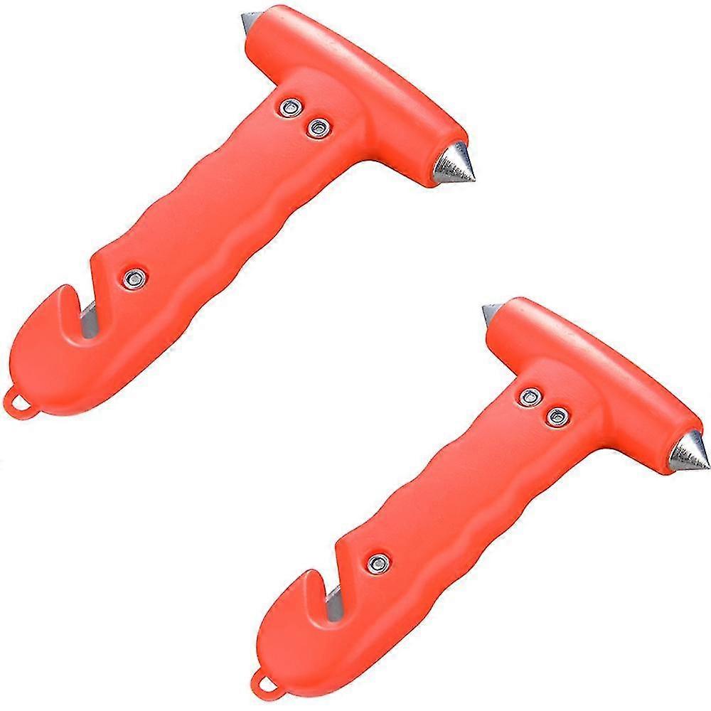 2 pcs Emergency multi-function hammer two-in-one vehicle metal solid window breaker